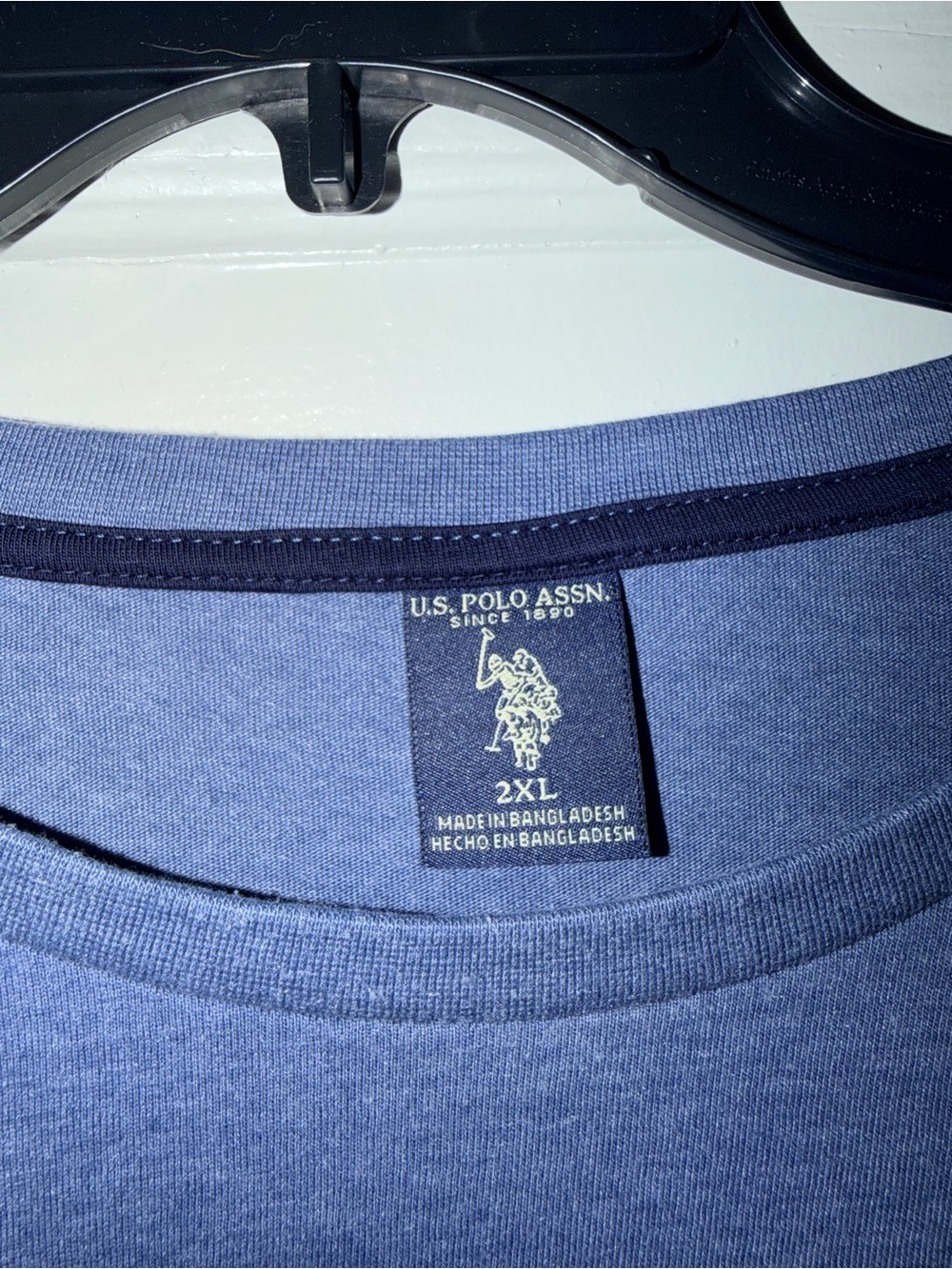 👕 U.S. Polo Assn. Long Sleeve T-Shirt | Blue | 2XL - Picture 2 of 3